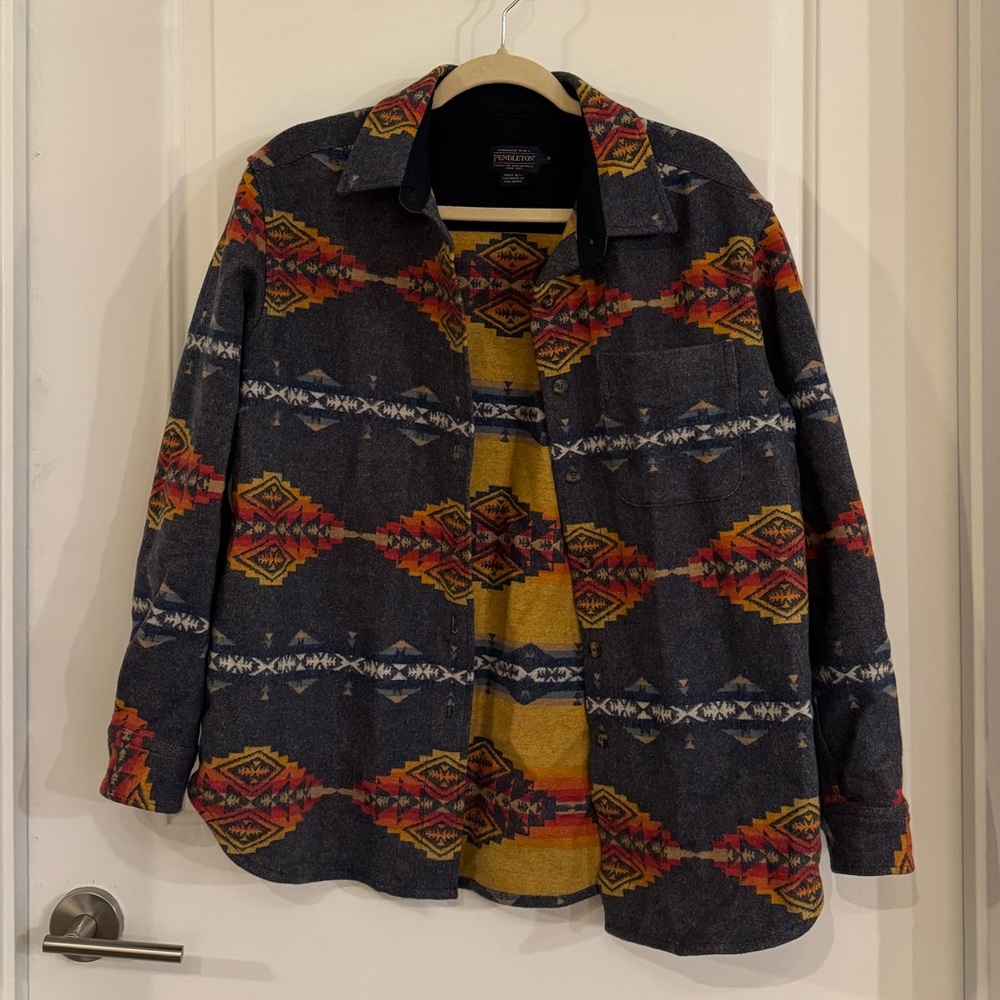 Pendleton Aztec Pattern Wool Jacket